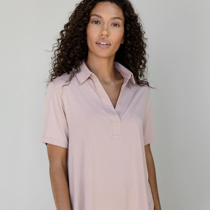 Women's Bamboo Stretch Knit Short Sleeve Polo